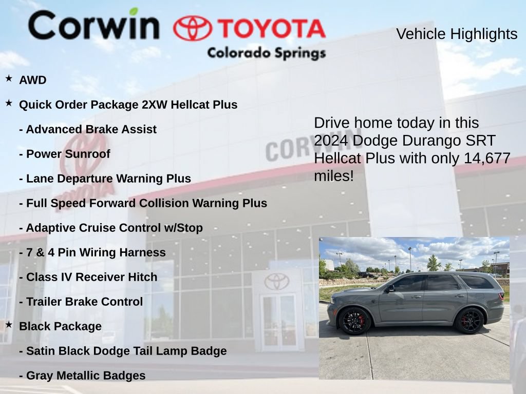 Used 2024 Dodge Durango SRT Hellcat AWD/4WD image 6
