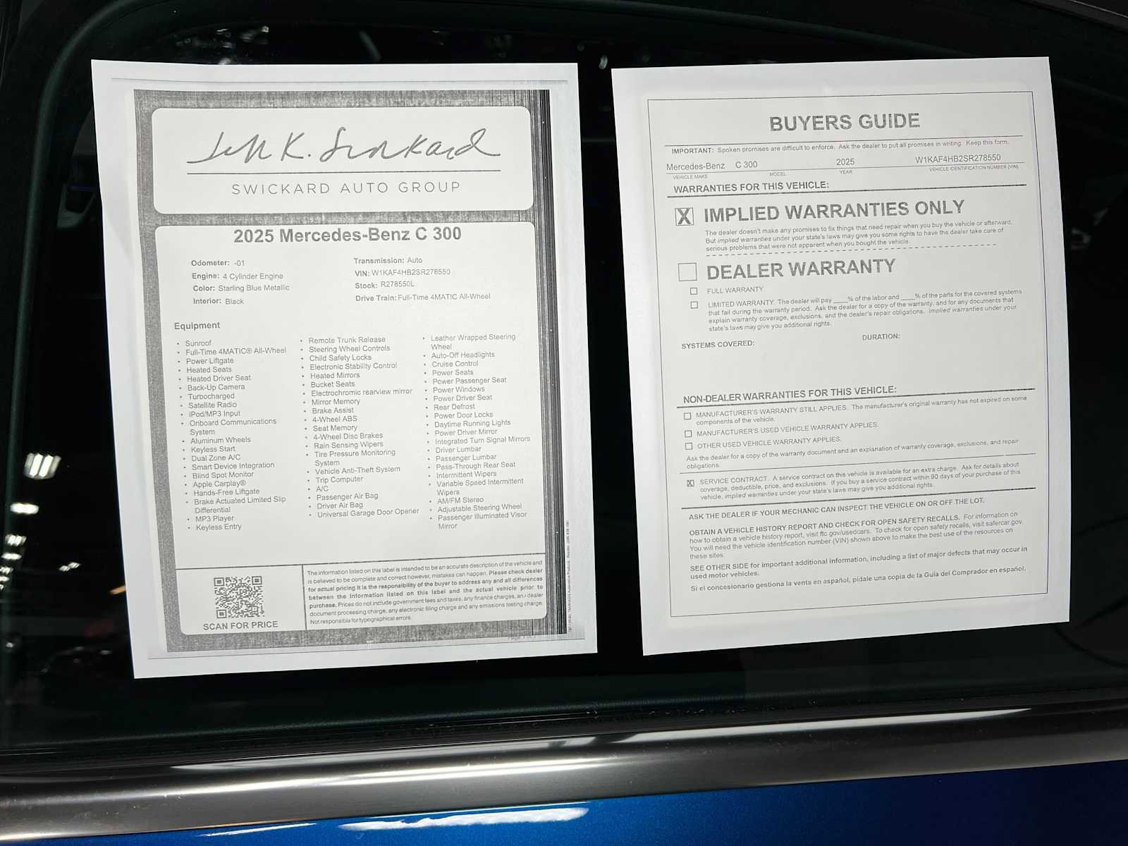 Used 2025 Mercedes-Benz C 300 4MATIC Sedan image 42