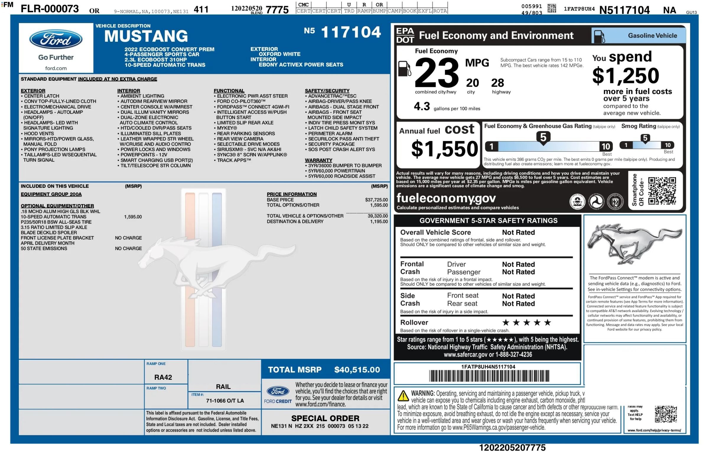 Used 2022 Ford Mustang Premium RWD image 2