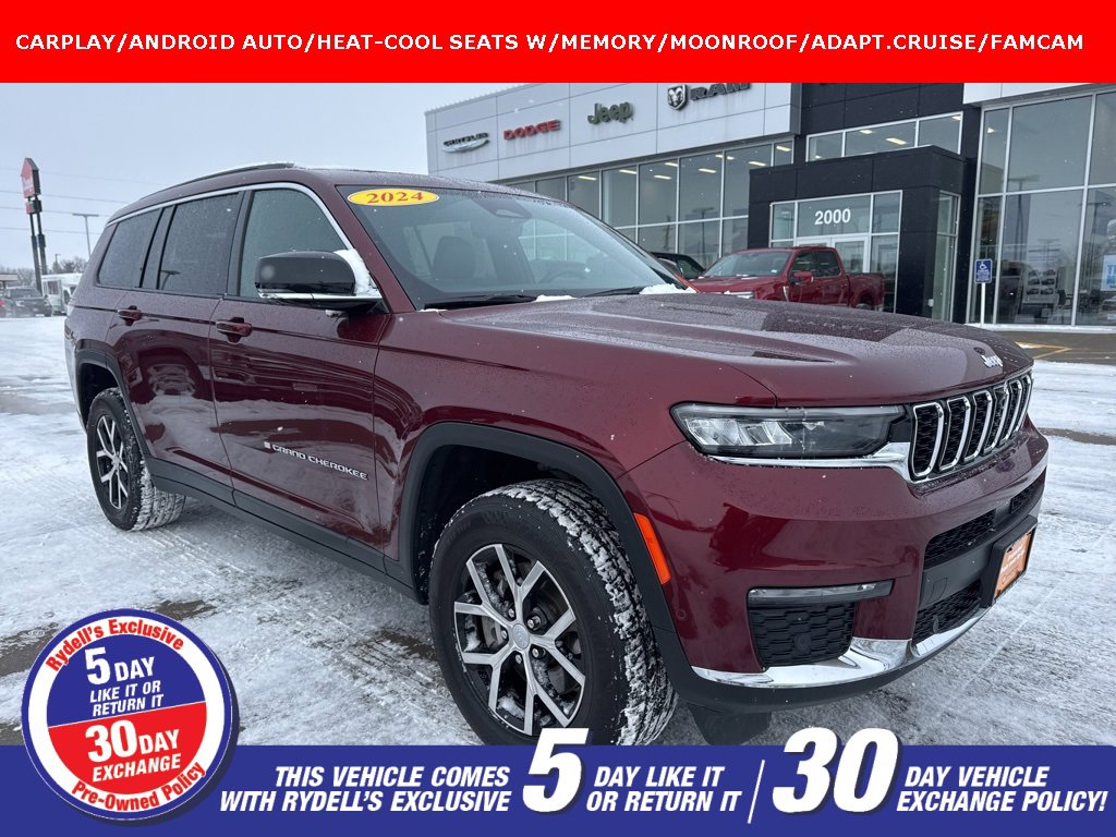 Certified 2024 Jeep Grand Cherokee L Limited w/ Luxury Tech Group II image 1