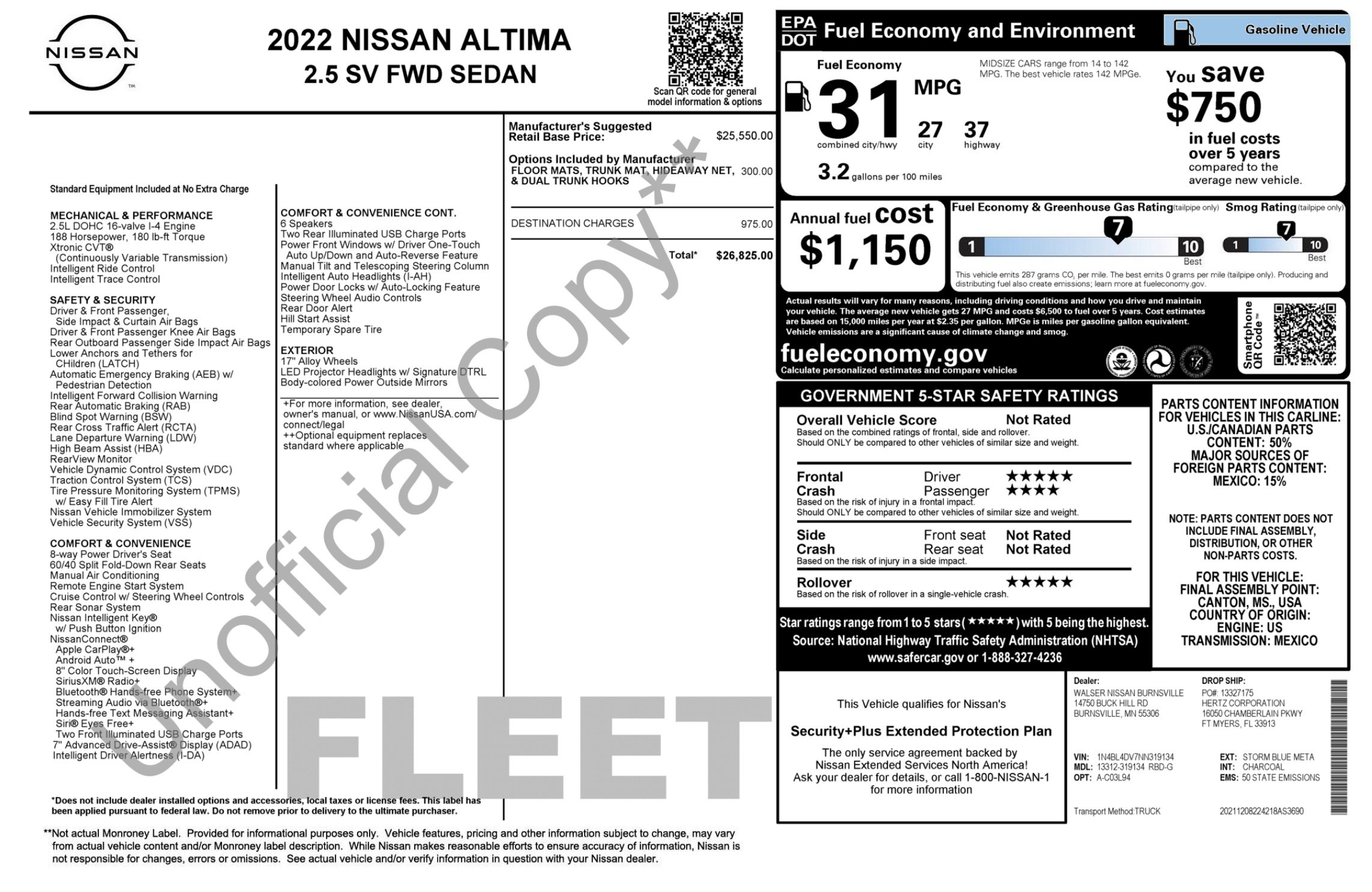 Used 2022 Nissan Altima 2.5 SV FWD image 5