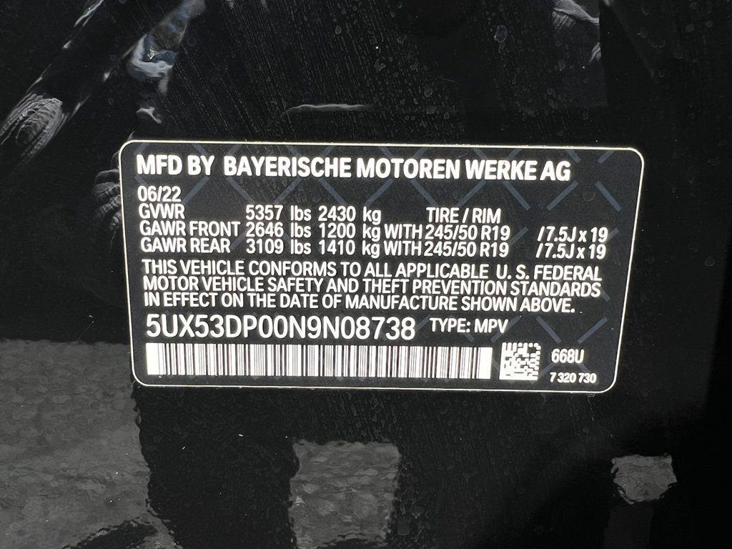 Used 2022 BMW X3 xDrive30i w/ Premium Package 2 AWD/4WD image 46