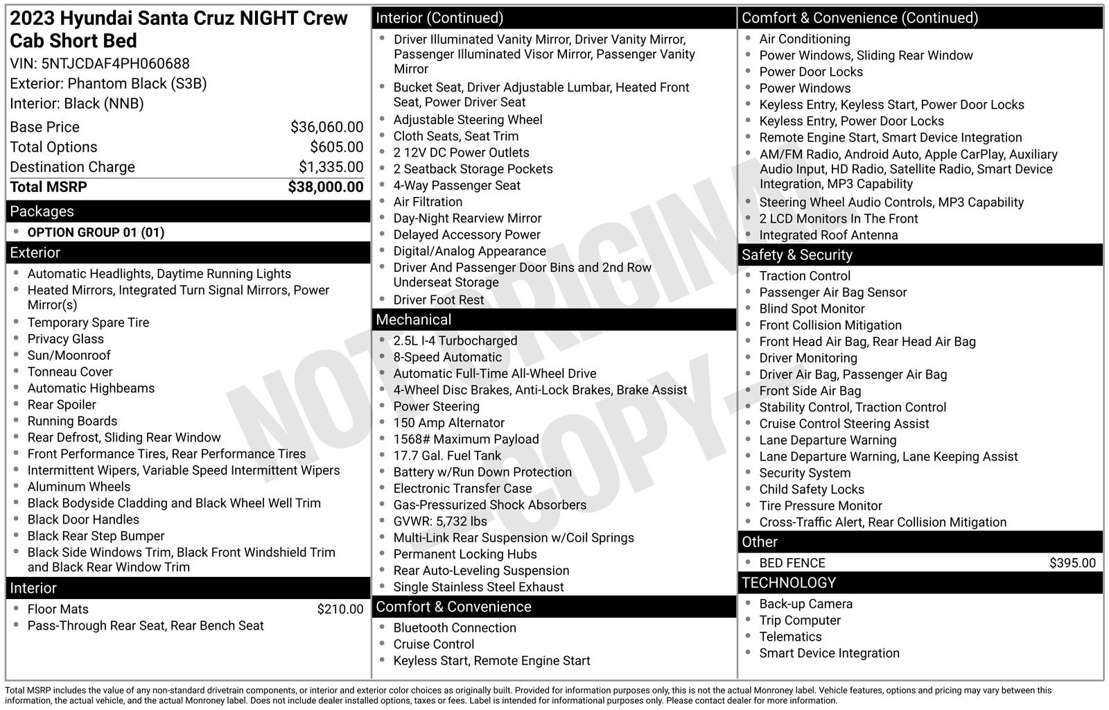 Used 2023 Hyundai Santa Cruz Night AWD/4WD image 34