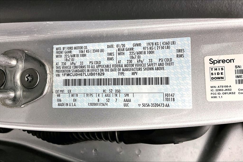 Used 2020 Ford Escape SEL image 40