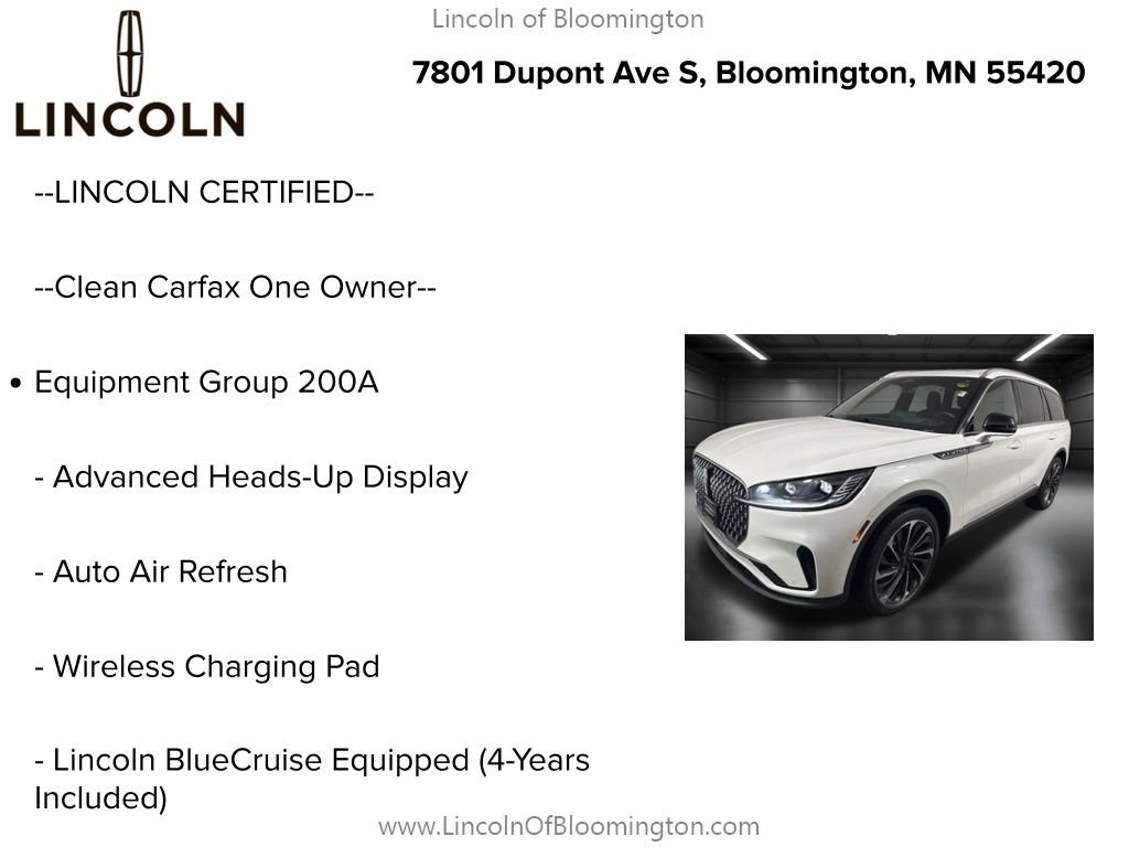 Certified 2025 Lincoln Aviator Reserve w/ Illumination Package image 5