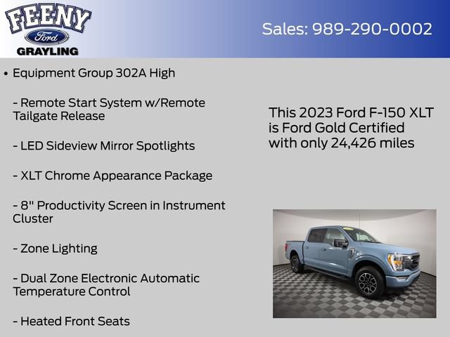 Used 2023 Ford F150 XLT w/ Equipment Group 302A High AWD/4WD image 14