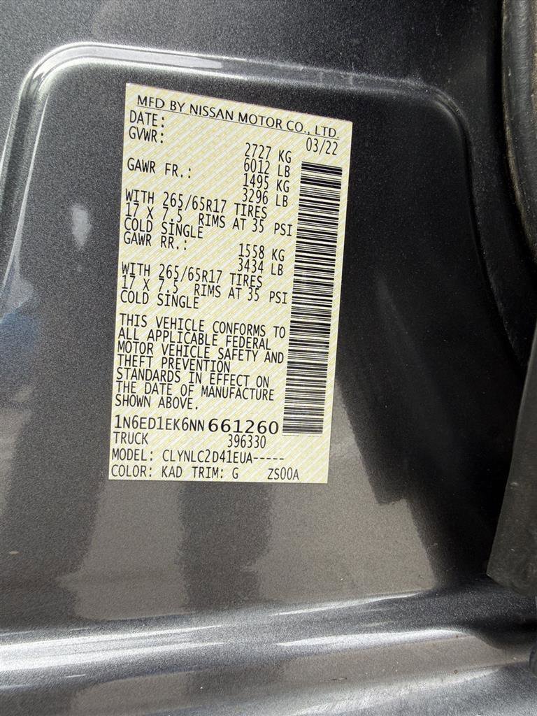 Used 2022 Nissan Frontier SV image 14