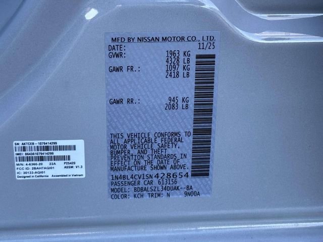 New 2025 Nissan Altima 2.5 SR w/ SR Premium Package image 26