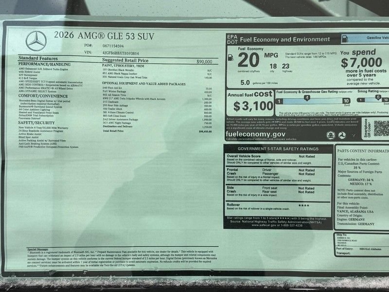 New 2026 Mercedes-Benz GLE 53 AMG 4MATIC image 4