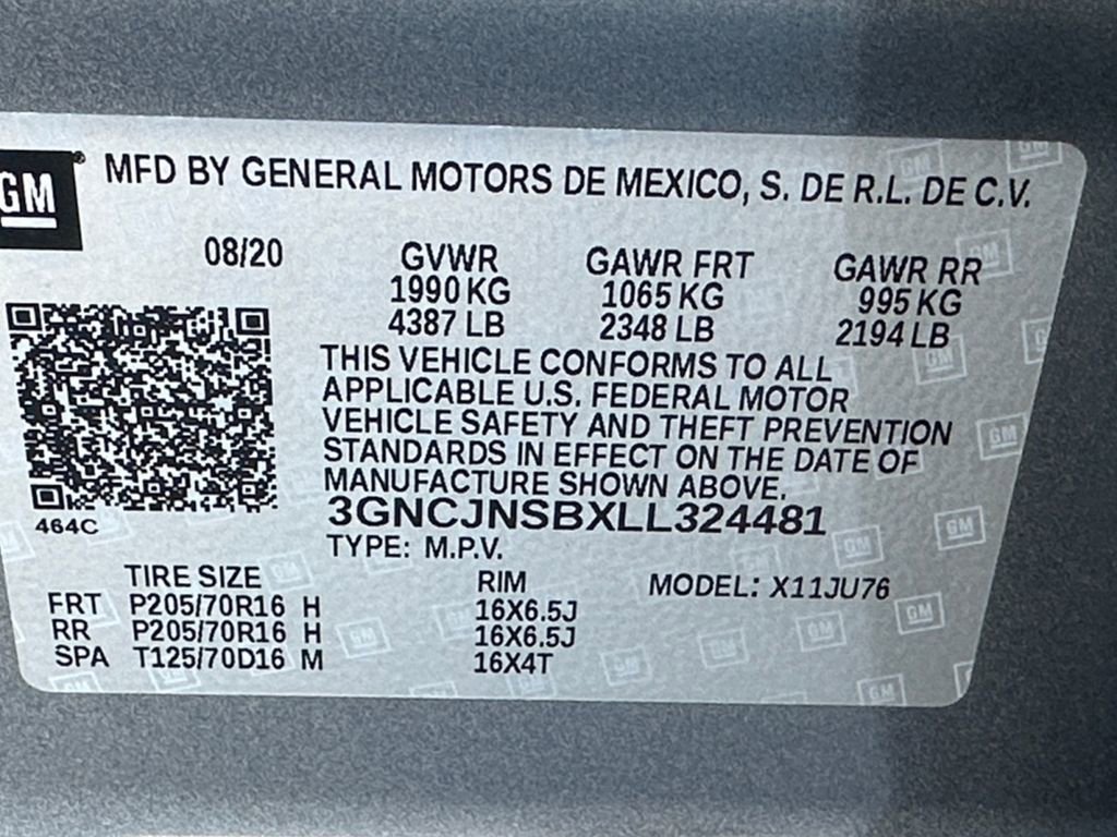 Used 2020 Chevrolet Trax LS w/ Tint and Cruise Package image 24