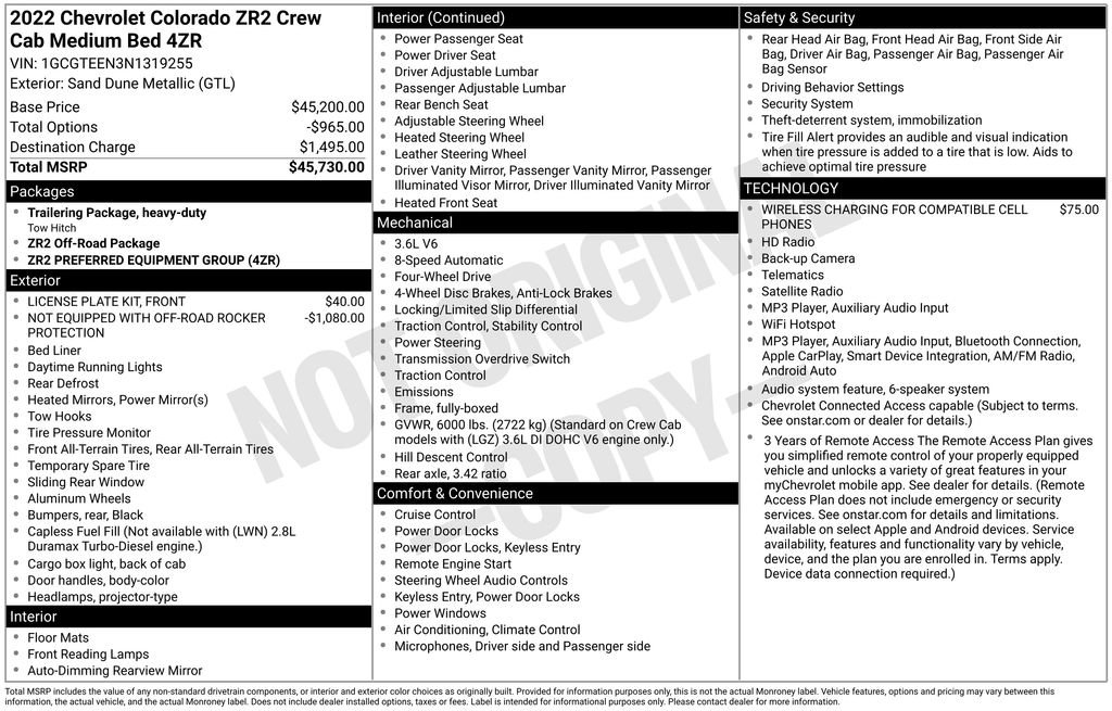 Certified 2022 Chevrolet Colorado ZR2 AWD/4WD image 3