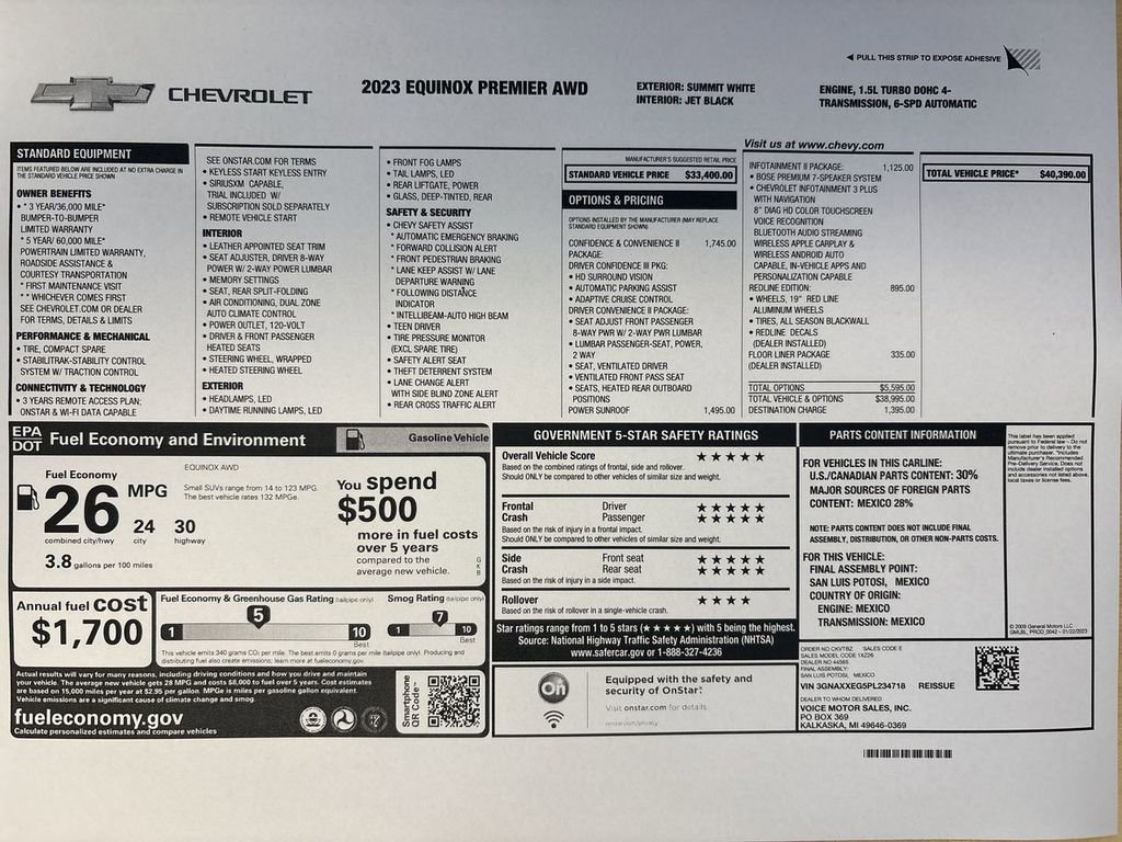 Used 2023 Chevrolet Equinox Premier image 69