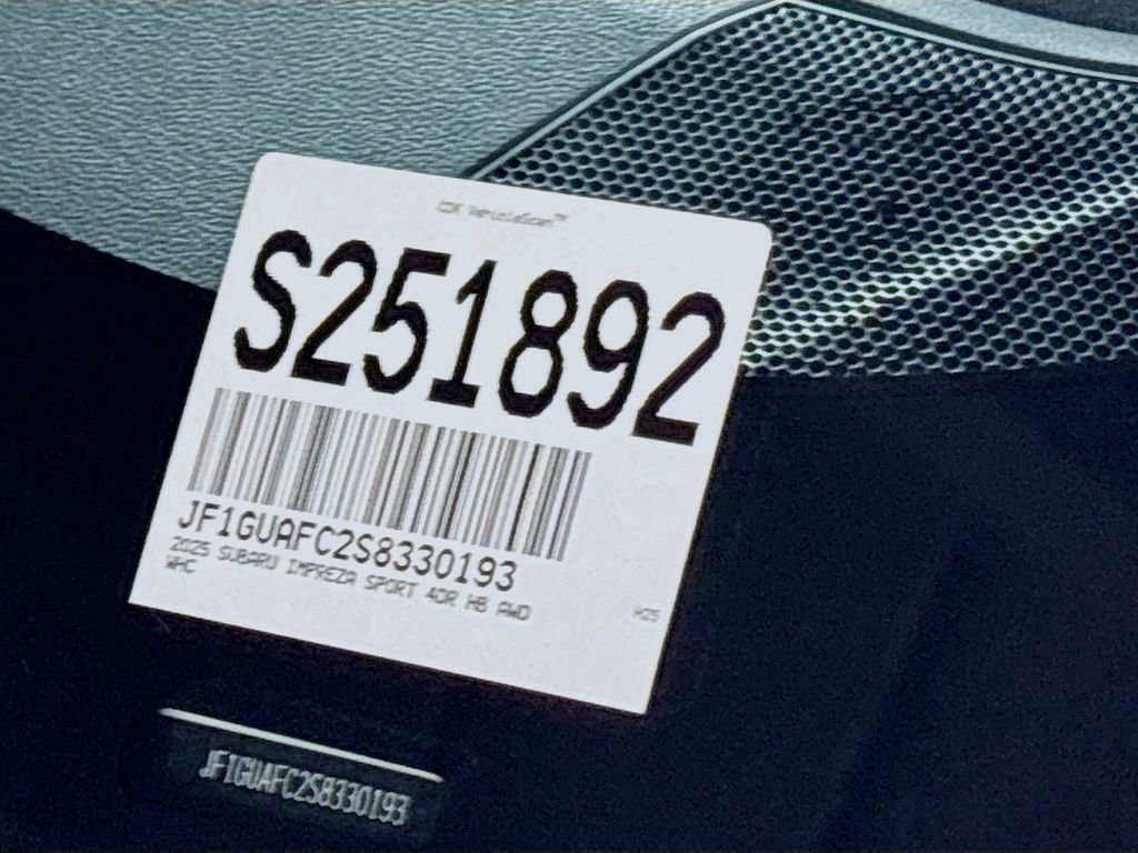 New 2025 Subaru Impreza 2.0i Sport image 25