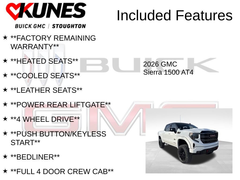 New 2026 GMC Sierra 1500 AT4 w/ Technology Package image 3