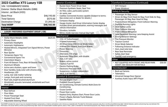 Certified 2023 Cadillac XT5 Luxury image 39