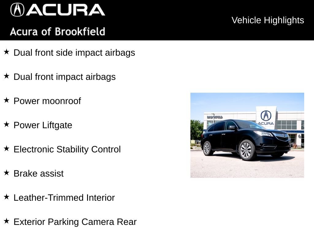Used 2015 Acura MDX w/ Technology Package AWD/4WD image 12
