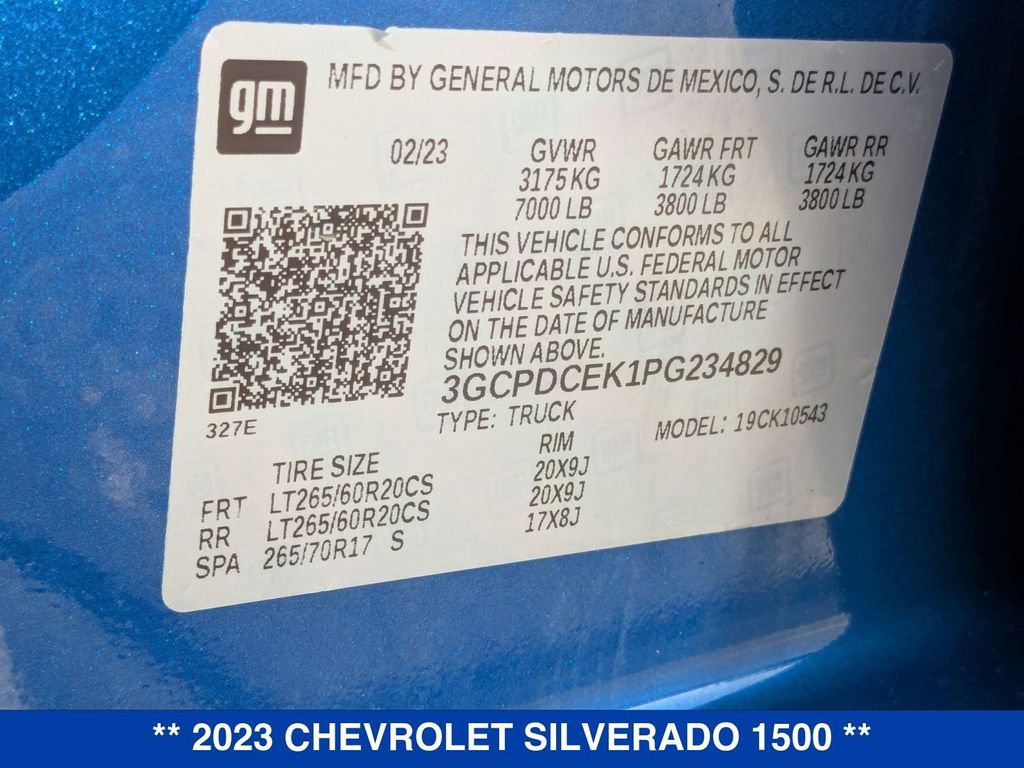 Certified 2023 Chevrolet Silverado 1500 Custom Trail Boss AWD/4WD image 32