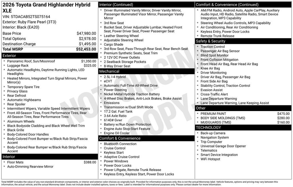 Used 2026 Toyota Grand Highlander XLE image 35