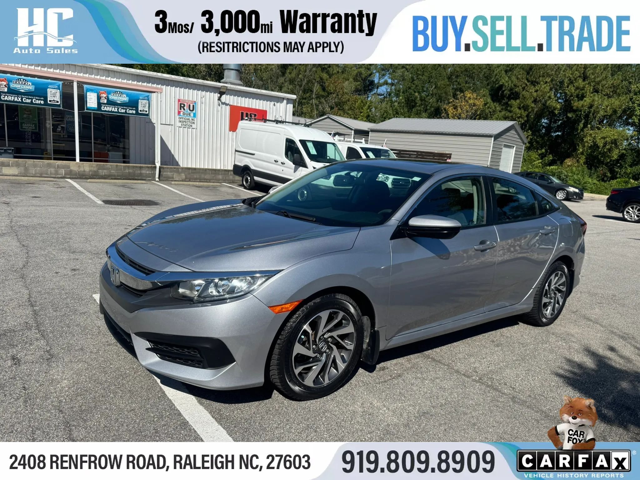 Used 2016 Honda Civic EX
