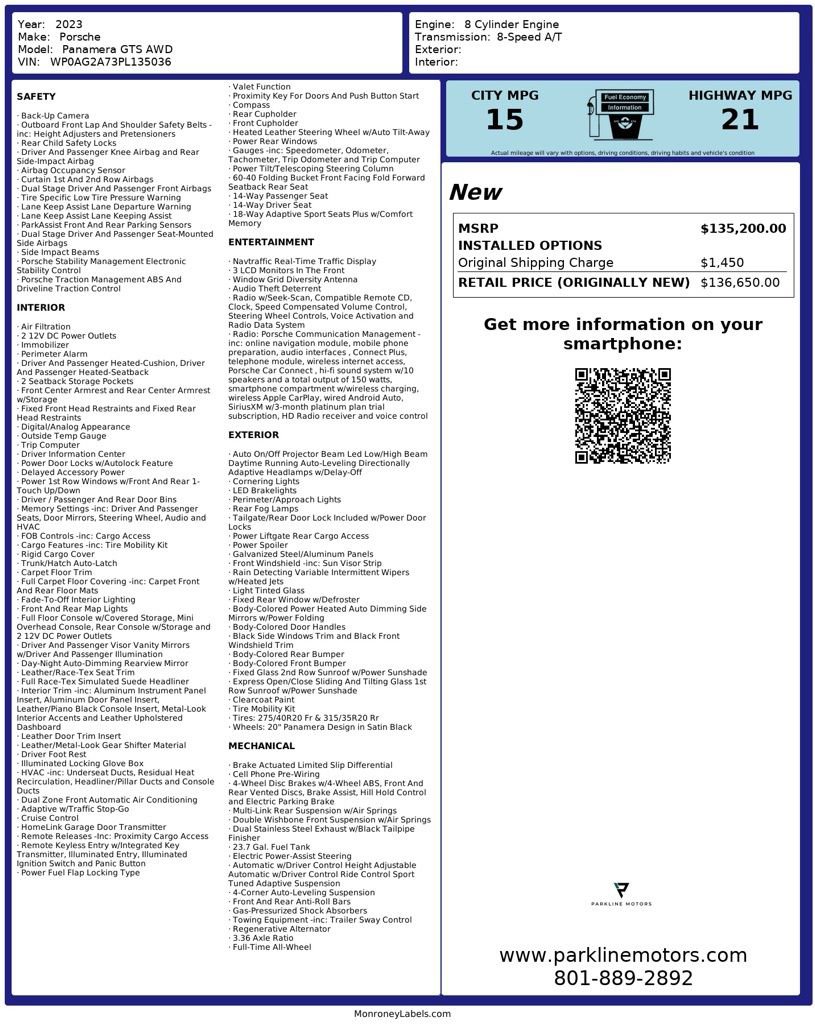 Used 2023 Porsche Panamera GTS image 35