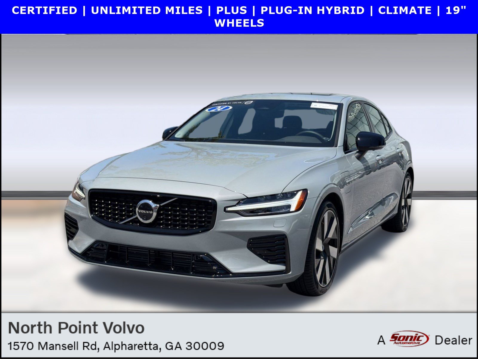 Certified 2024 Volvo S60 T8 Plus w/ Climate Package