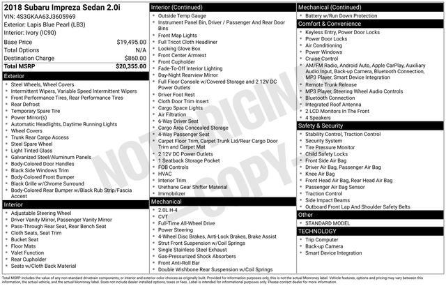 Used 2018 Subaru Impreza 2.0i image 27
