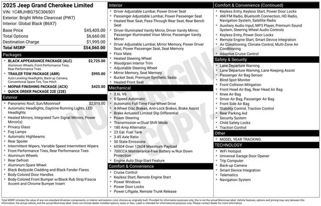 Used 2025 Jeep Grand Cherokee Limited w/ Black Appearance Package image 13