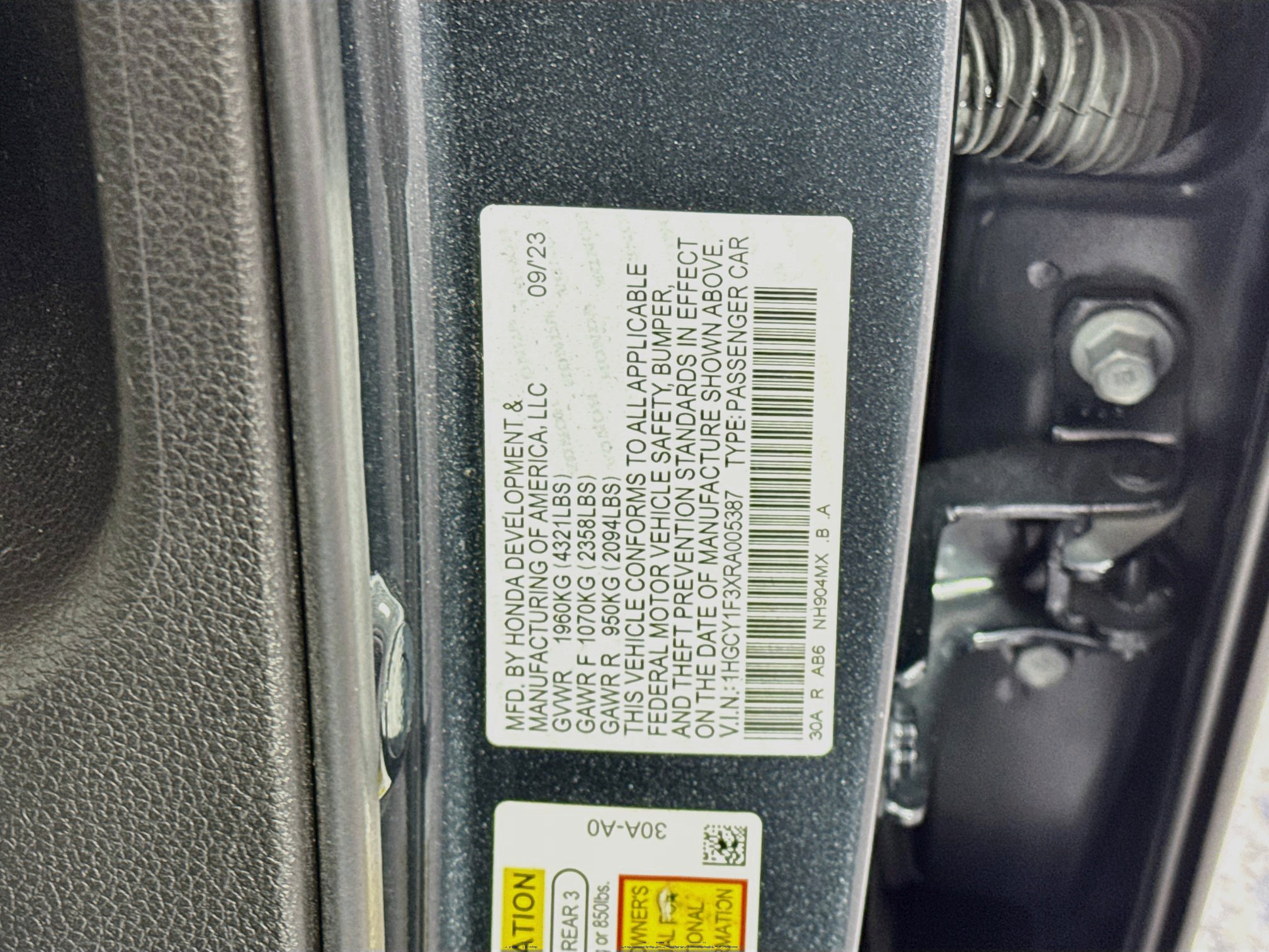 Certified 2024 Honda Accord EX image 31