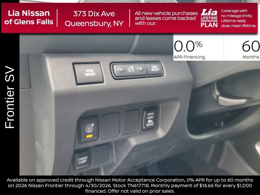 New 2026 Nissan Frontier SV w/ SV Convenience Package image 17