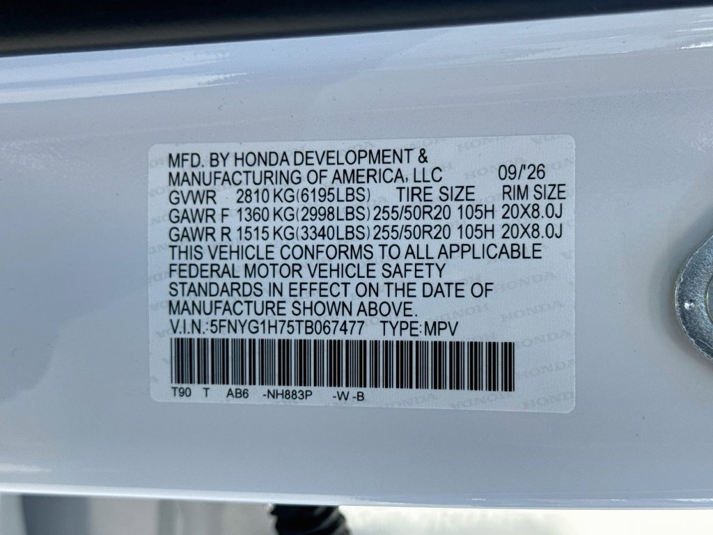 New 2026 Honda Pilot Touring image 38