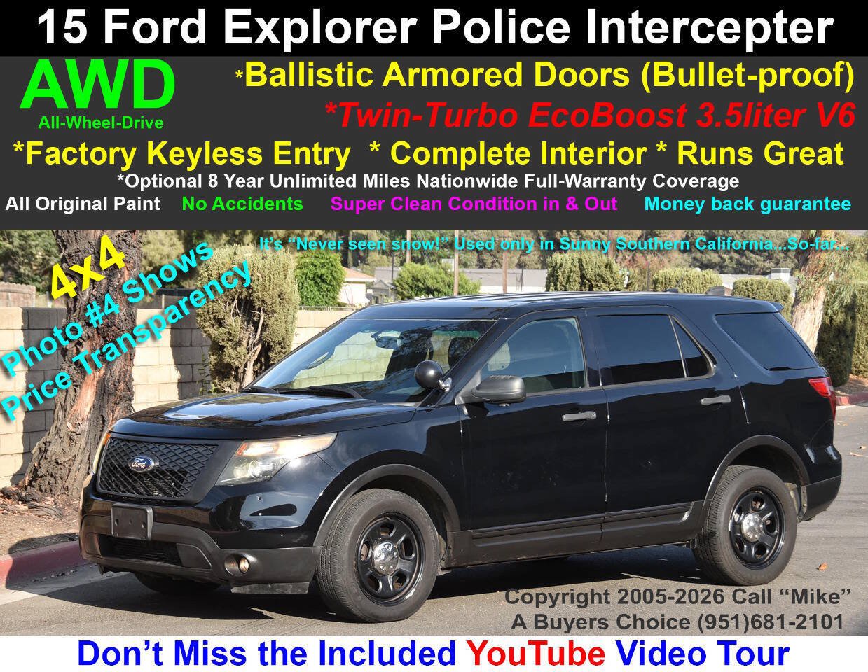 Used 2015 Ford Explorer 4WD Police Interceptor