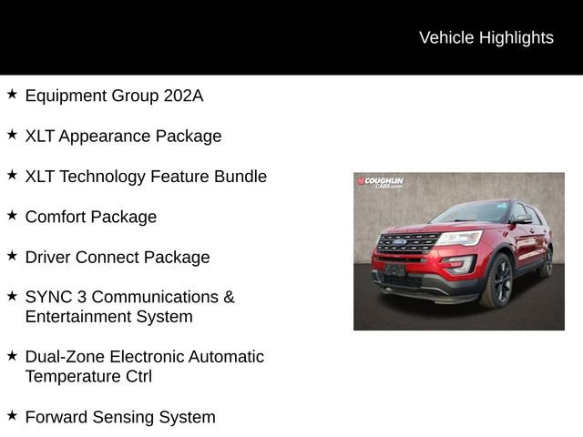 Used 2017 Ford Explorer XLT w/ Equipment Group 202A image 2
