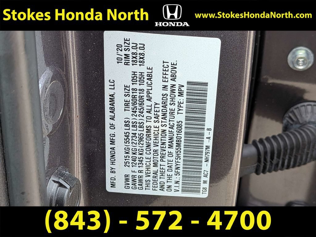 Certified 2021 Honda Pilot EX-L image 7