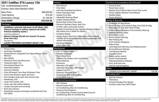 Used 2021 Cadillac XT6 Luxury image 37