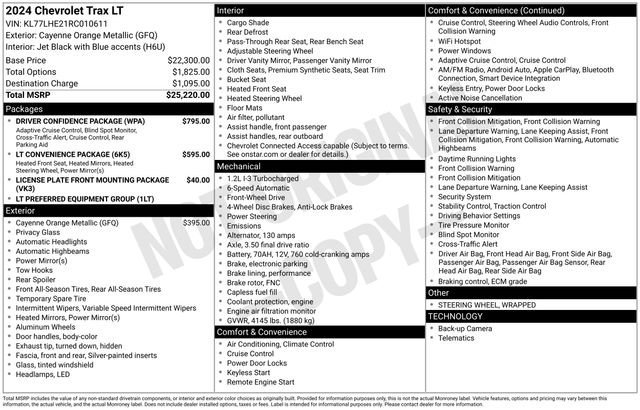 Used 2024 Chevrolet Trax LT w/ Driver Confidence Package image 15