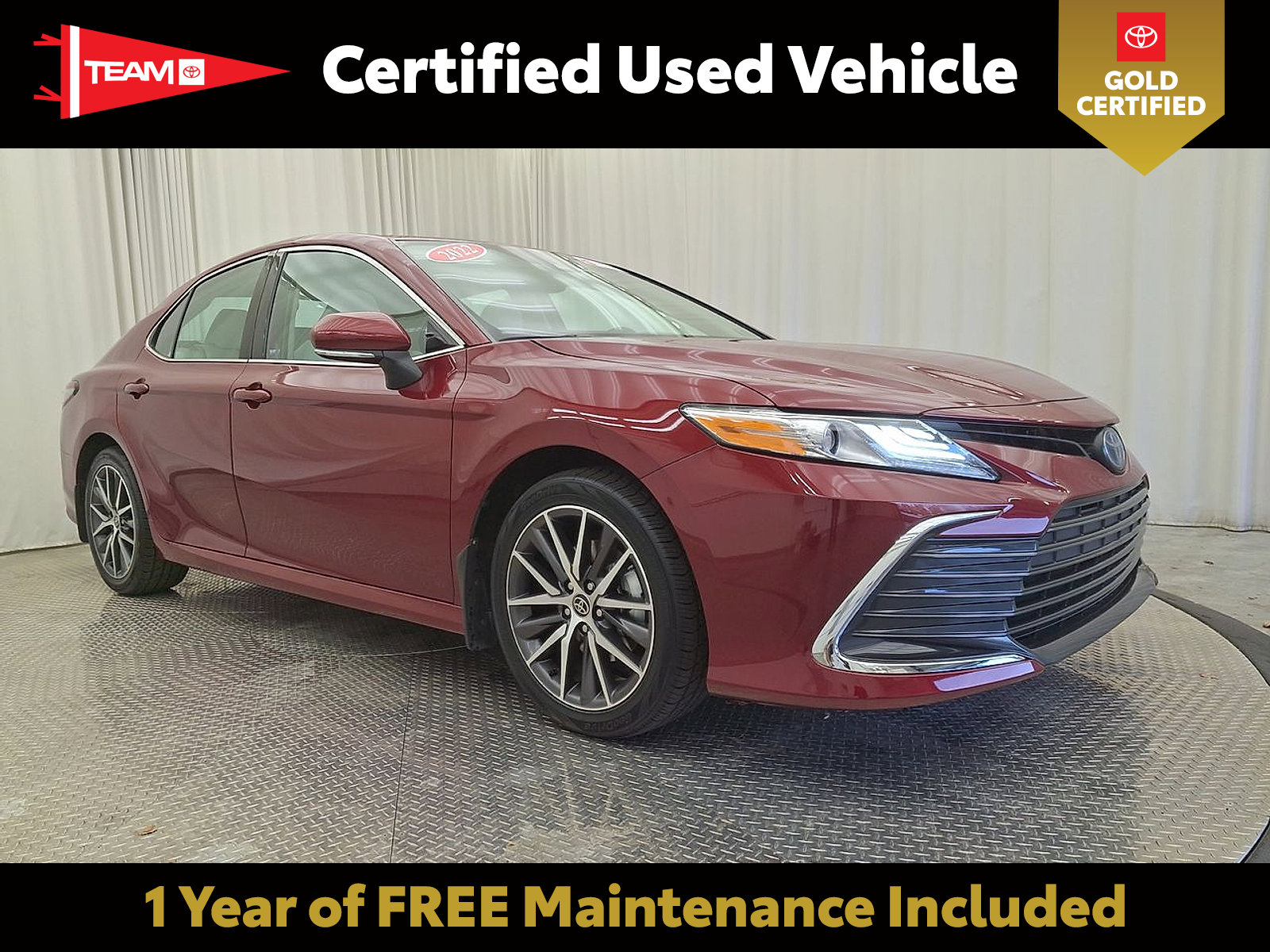Certified 2022 Toyota Camry XLE w/ Cold Weather Package FWD image 1