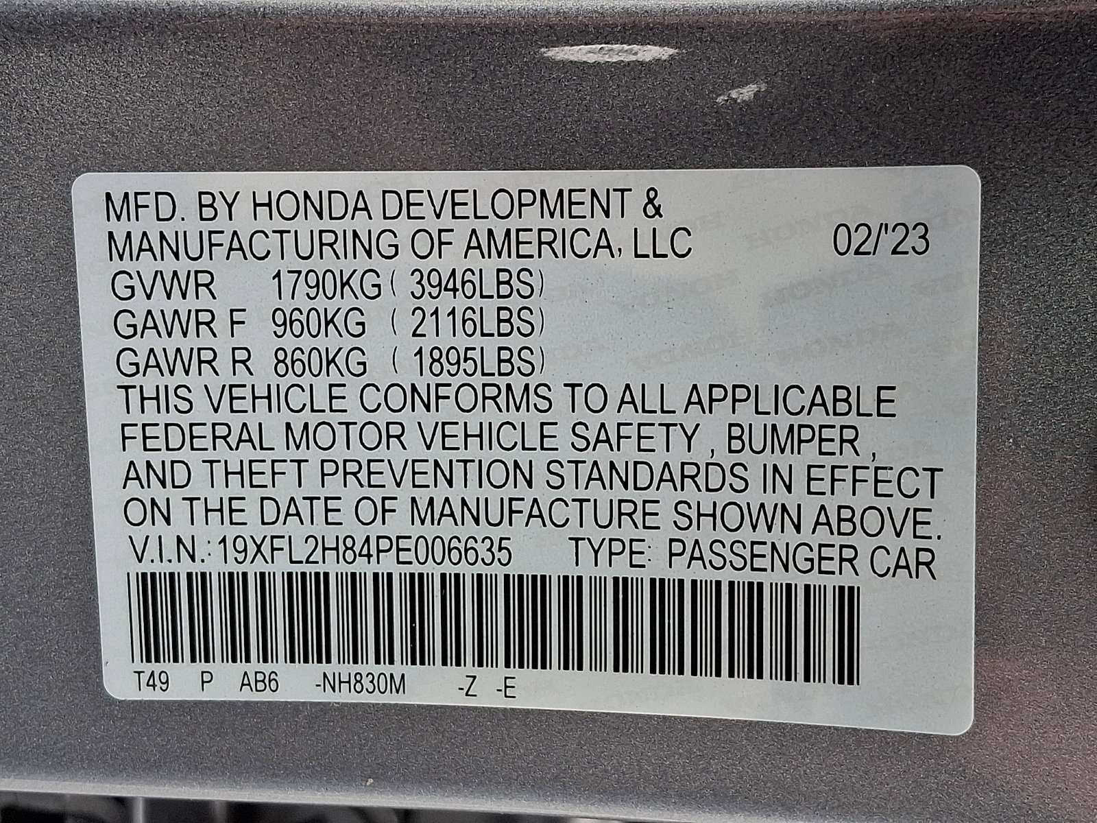 Certified 2023 Honda Civic Sport image 29