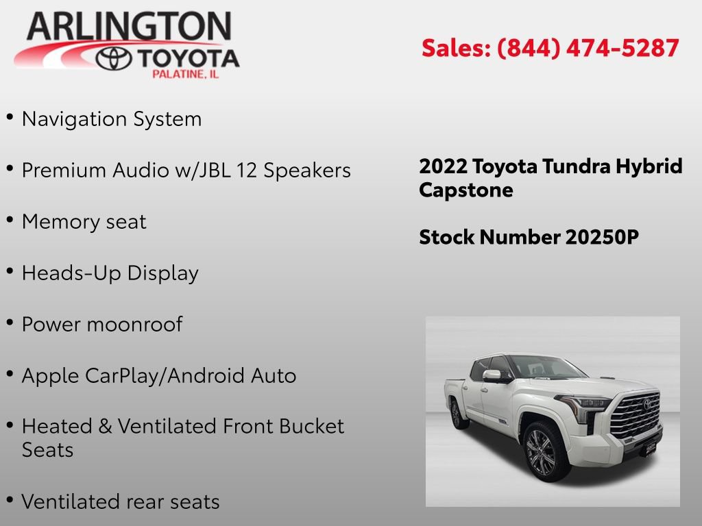 Used 2022 Toyota Tundra Capstone AWD/4WD image 2