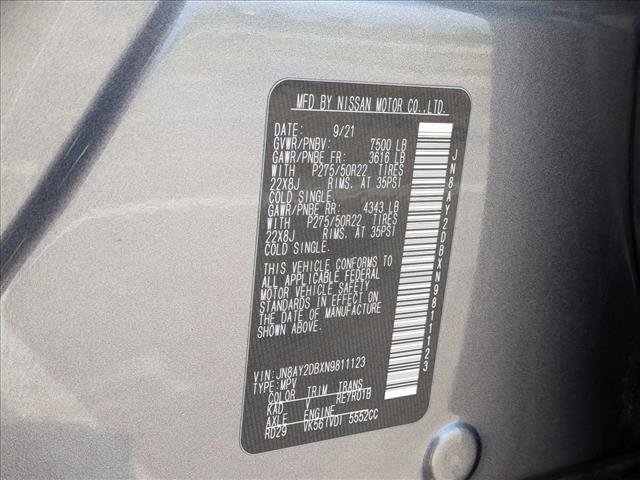 Used 2022 Nissan Armada Platinum w/ Captain's Chairs Package image 25