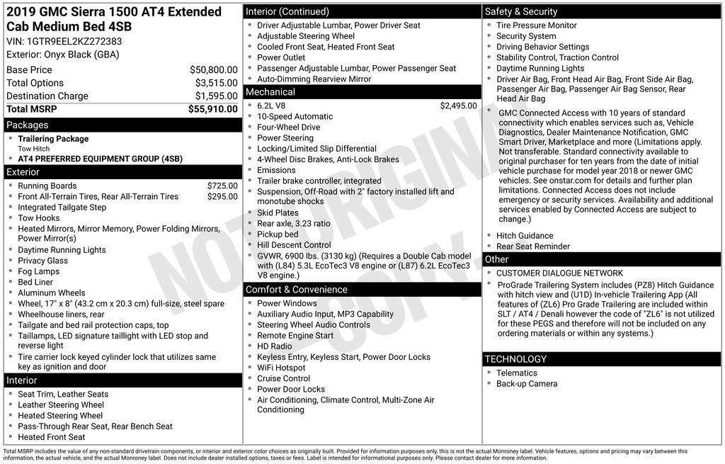 Used 2019 GMC Sierra 1500 AT4 AWD/4WD image 22
