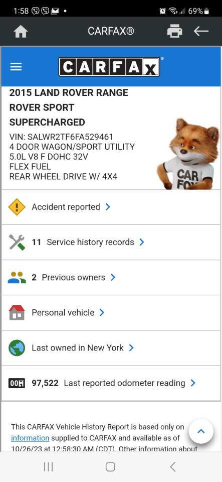 Used 2015 Land Rover Range Rover Sport Supercharged image 54