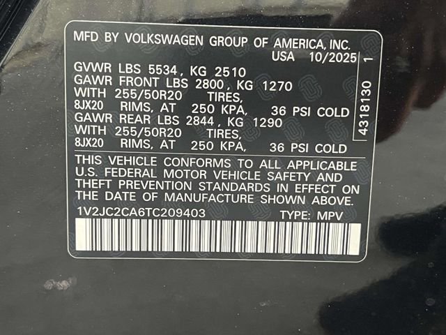 New 2026 Volkswagen Atlas Cross Sport SE image 26