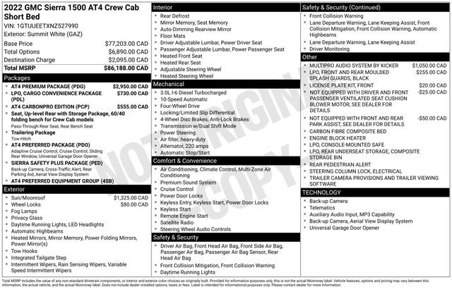 Used 2022 GMC Sierra 1500 AT4 w/ AT4 Premium Package AWD/4WD image 5