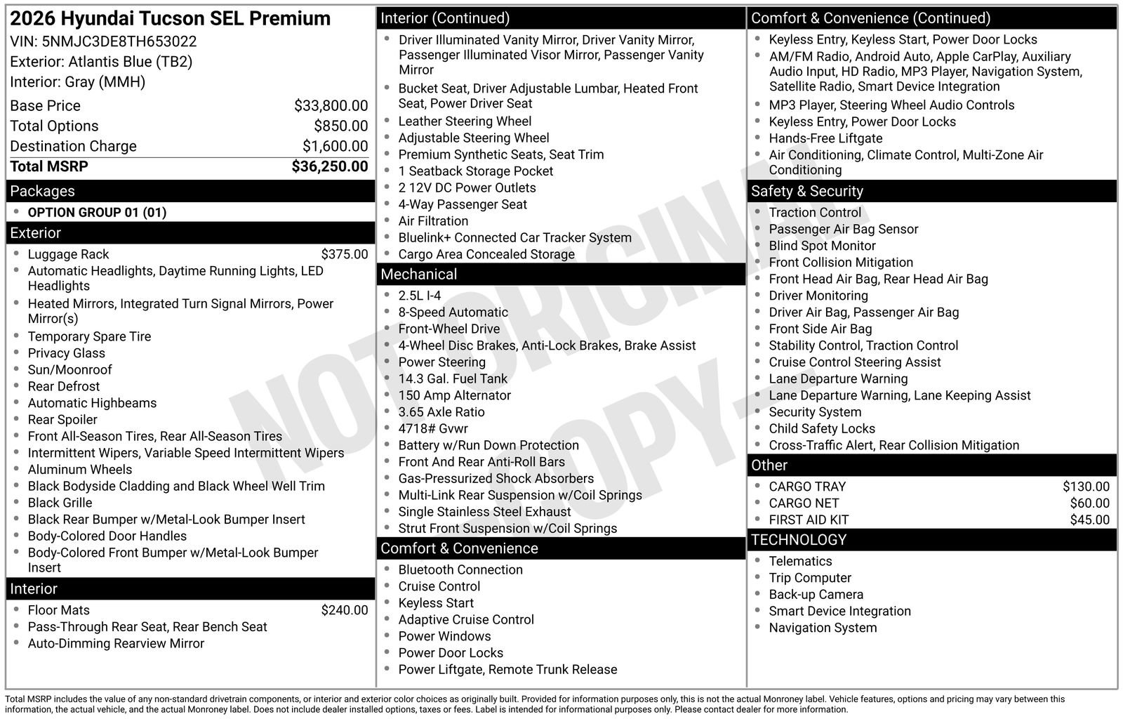 Certified 2026 Hyundai Tucson SEL FWD image 29