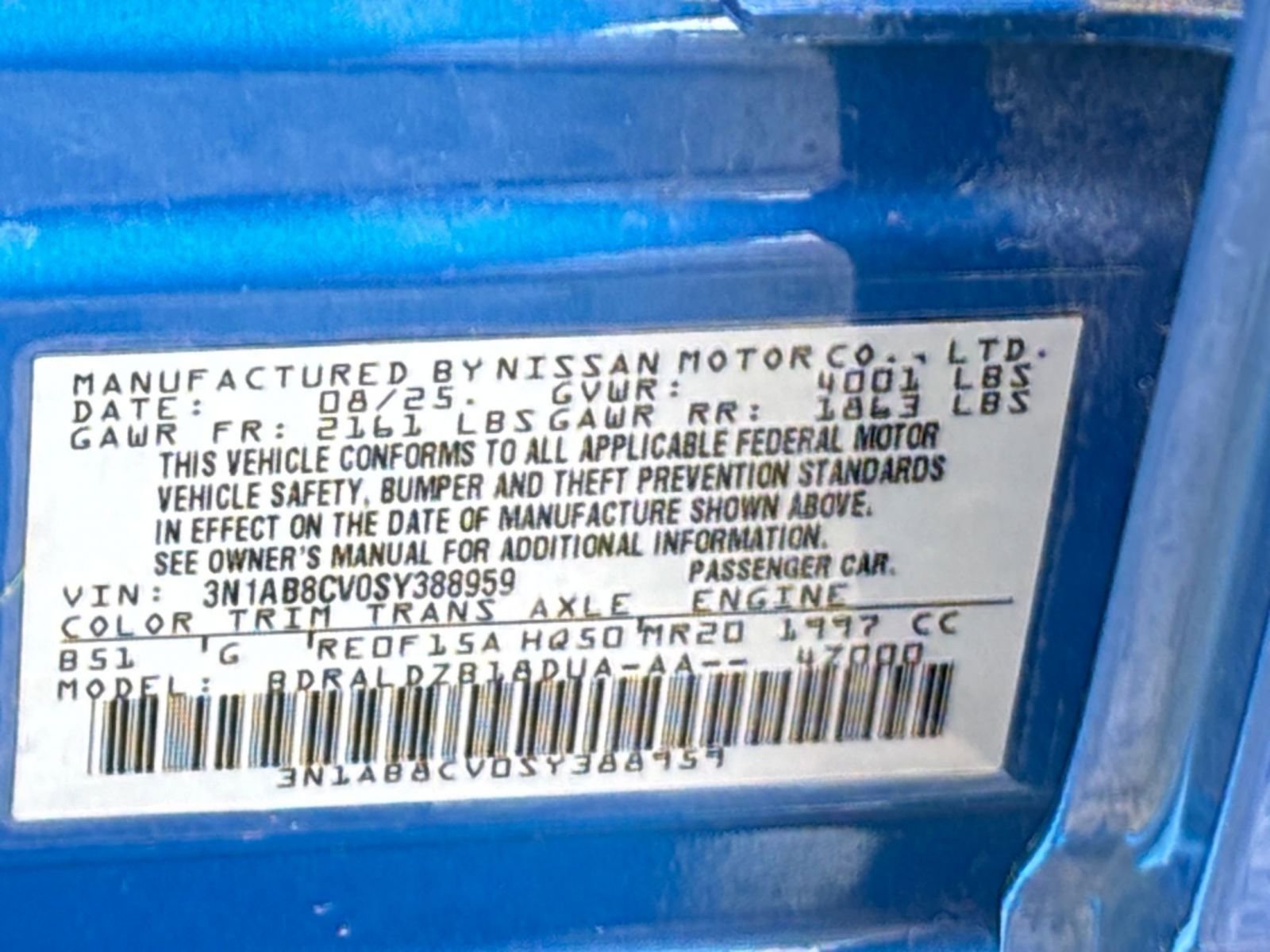 Used 2025 Nissan Sentra SV FWD image 23
