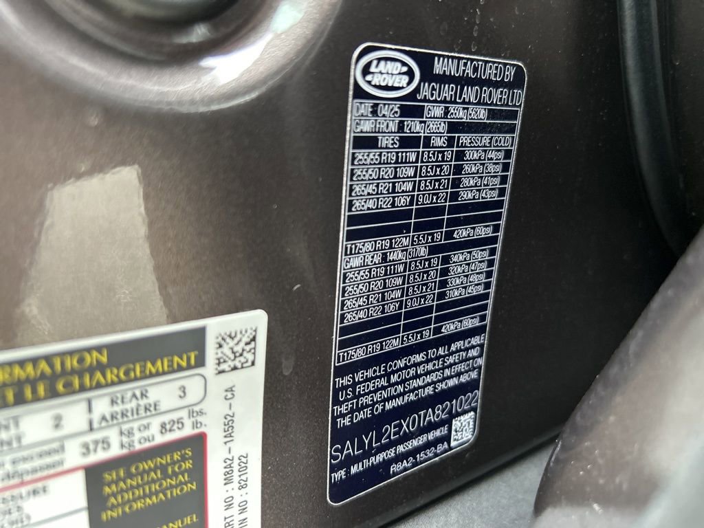 New 2026 Land Rover Range Rover Velar Dynamic SE image 30