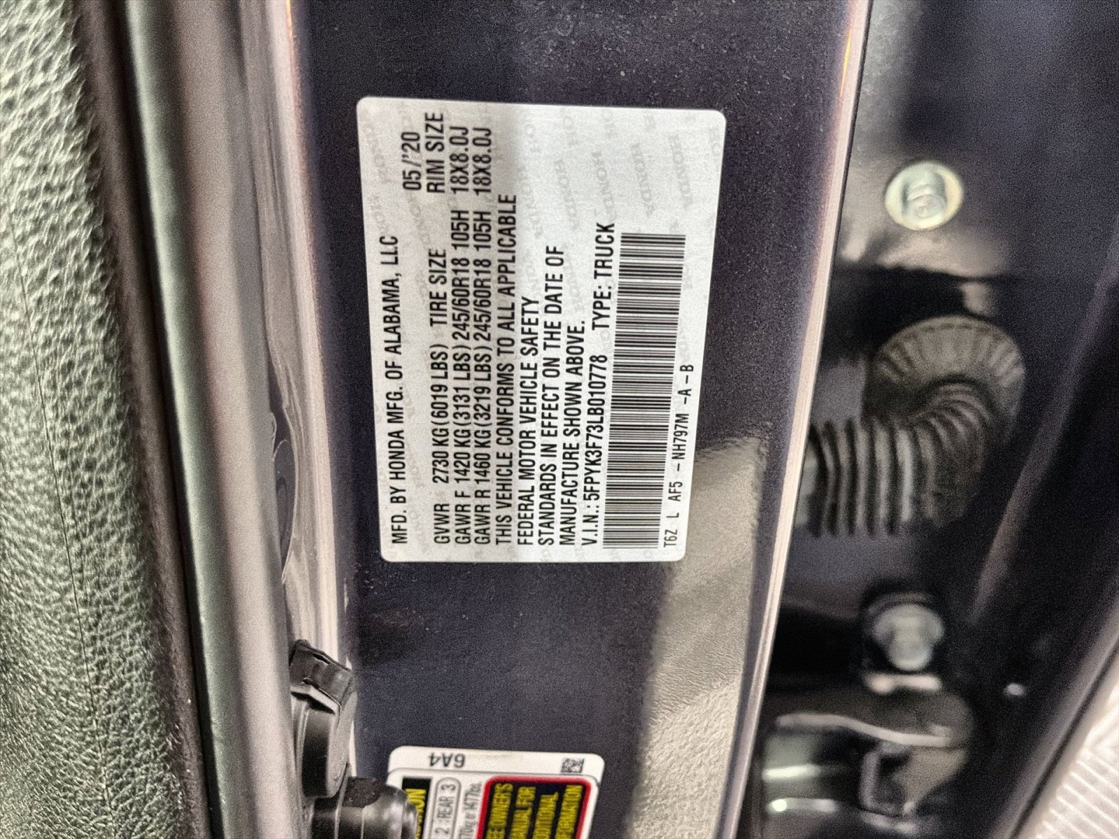 Used 2020 Honda Ridgeline RTL-E image 47