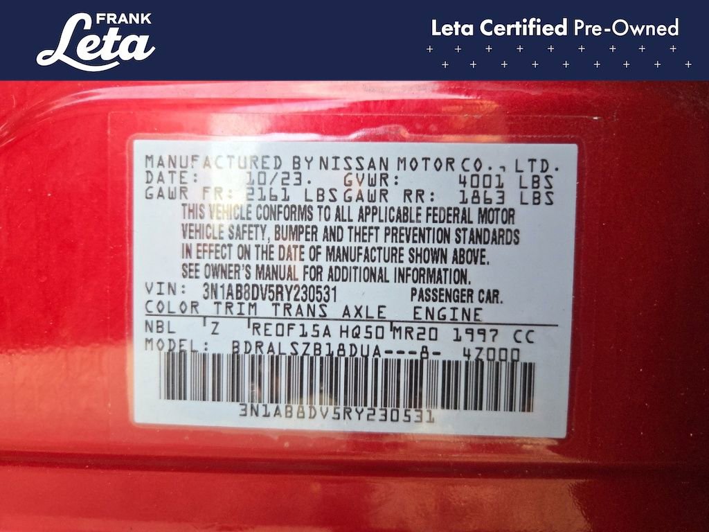 Used 2024 Nissan Sentra SR w/ SR Premium Package FWD image 26