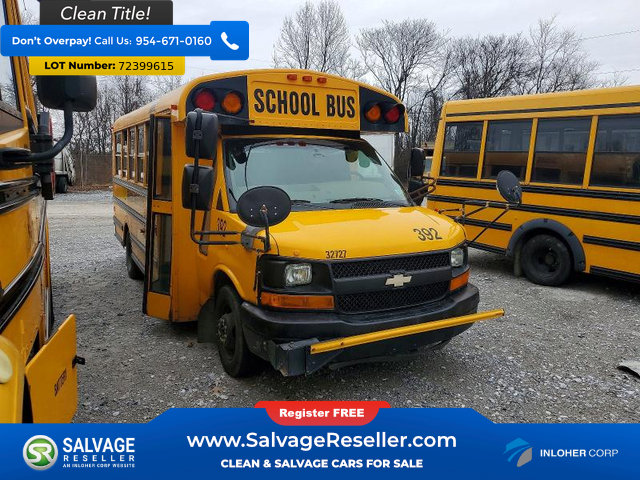 Used 2011 Chevrolet Express 3500 Extended w/ School Bus Package image 1