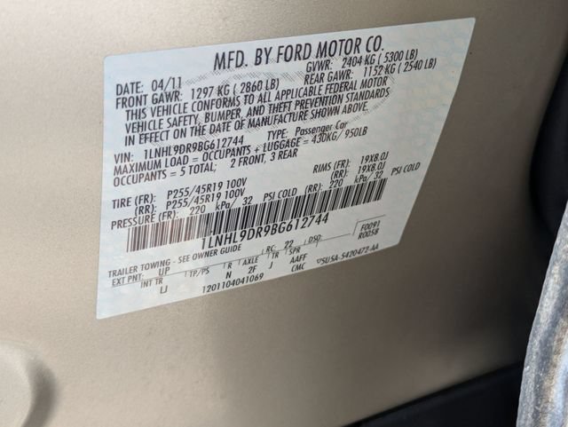 Used 2011 Lincoln MKS w/ 101A Rapid Spec Order Code FWD image 31